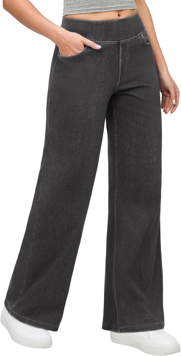 IUGA Wide Leg Jeans for Women - High Waisted Baggy Denim Style