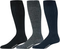 Merino Wool Dress Socks for Men Over-the-Calf - Durable Comfort