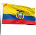 Double Sided Ecuador Flag 4x6 ft - Vivid Double-Sided Print