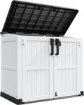 Outdoor Storage Cabinet 36 Cu Ft with Lockable Doors - Weatherproof