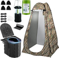 Camping Toilet with Pop-Up Privacy Tent - Portable Toilet Kit YSR