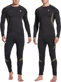 UNIQUEBELLA Men's Thermal Underwear Set - Warm Fleece Base Layer