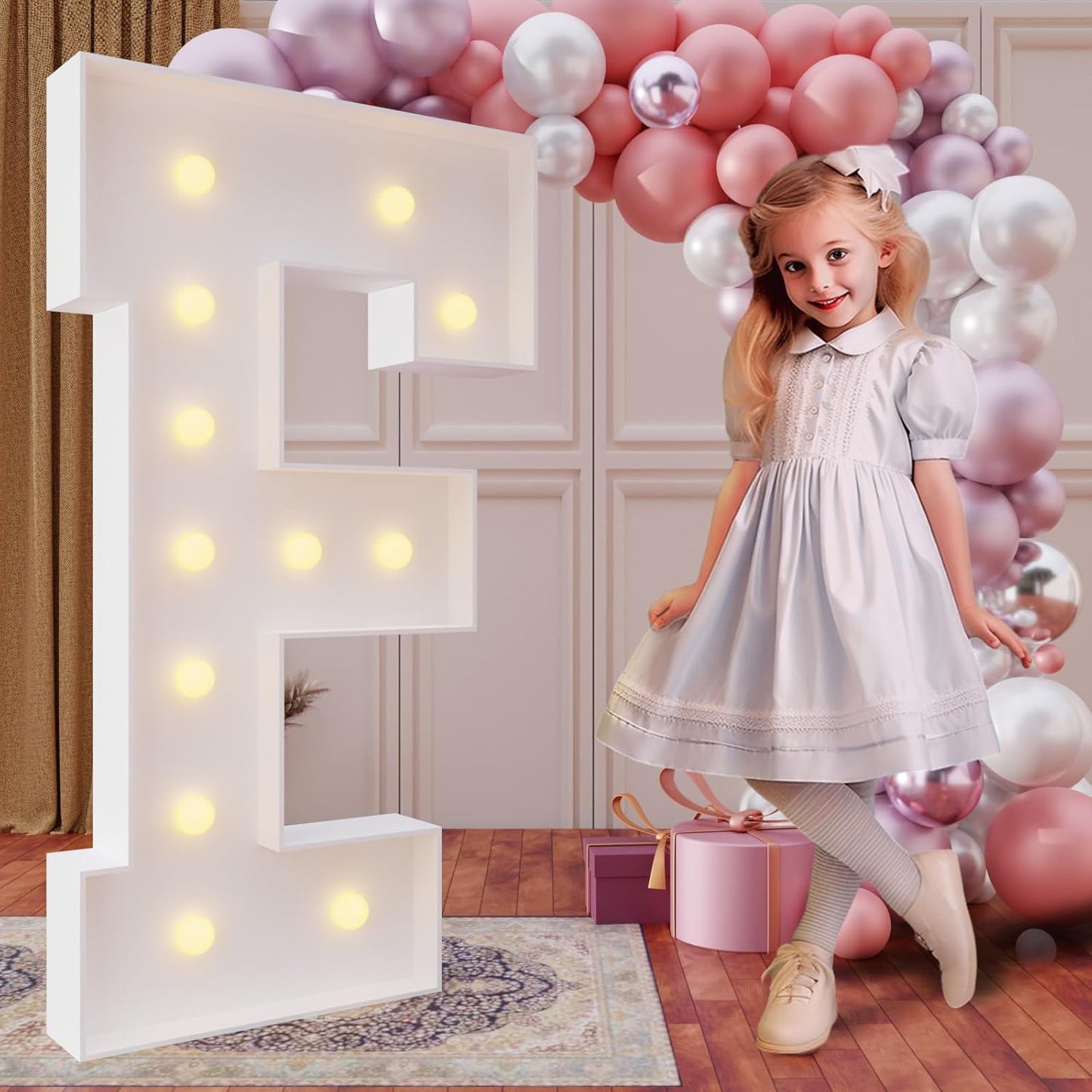 4FT Marquee Light Up Letters for Birthday Party Decor