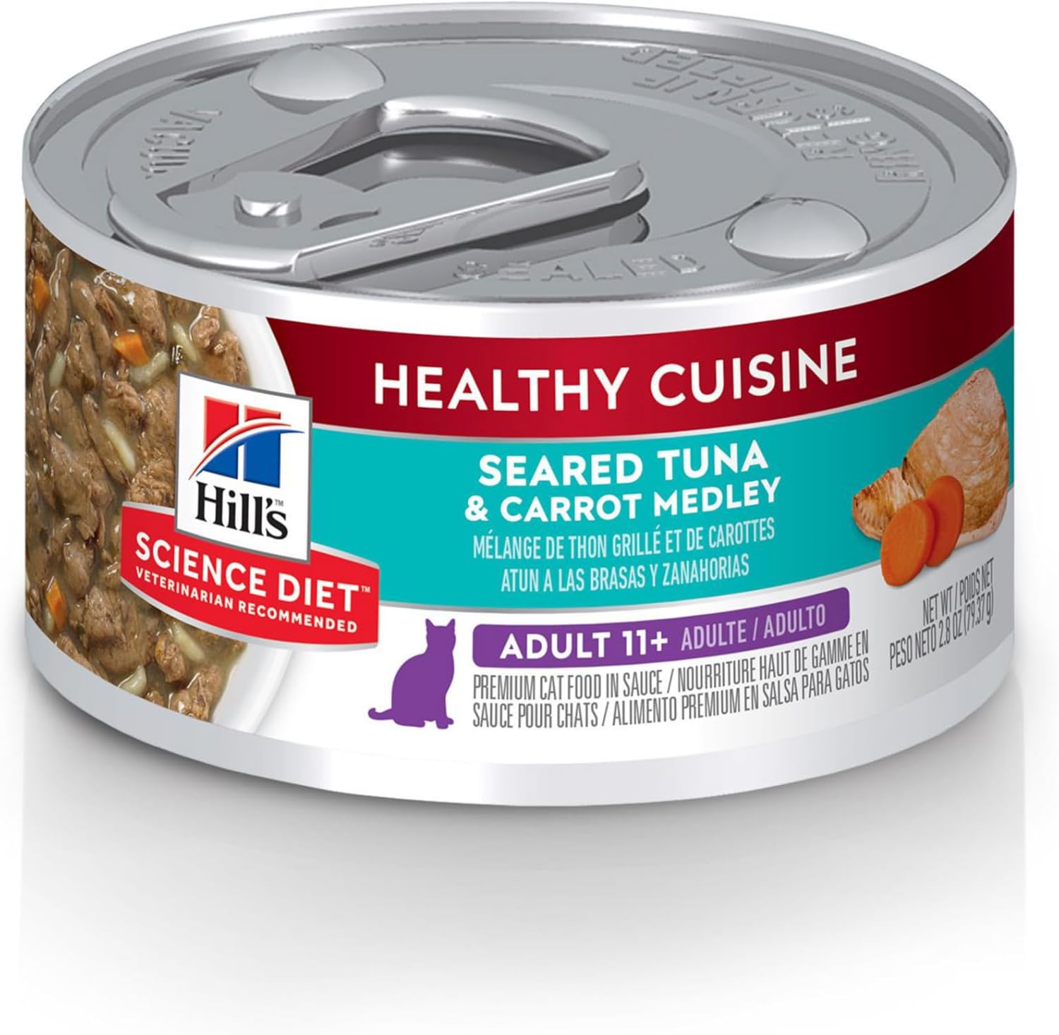 Hill's Science Diet Healthy Cuisine Senior Cat Food, Tuna Stew