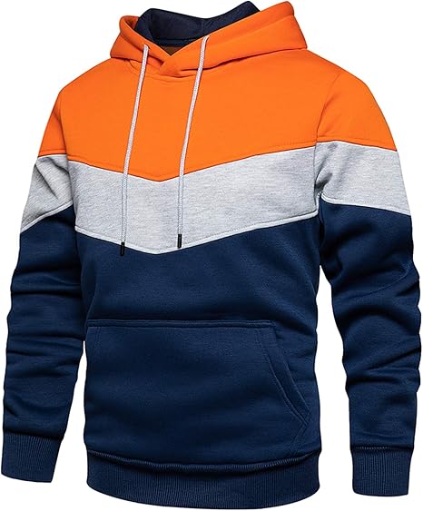 DUOFIER Hoodies for Men Pullover Sweatshirt with Kangaroo Pocket