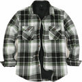 ThCreasa Mens Sherpa Fleece Lined Flannel Shirt Jacket - Warm, Soft