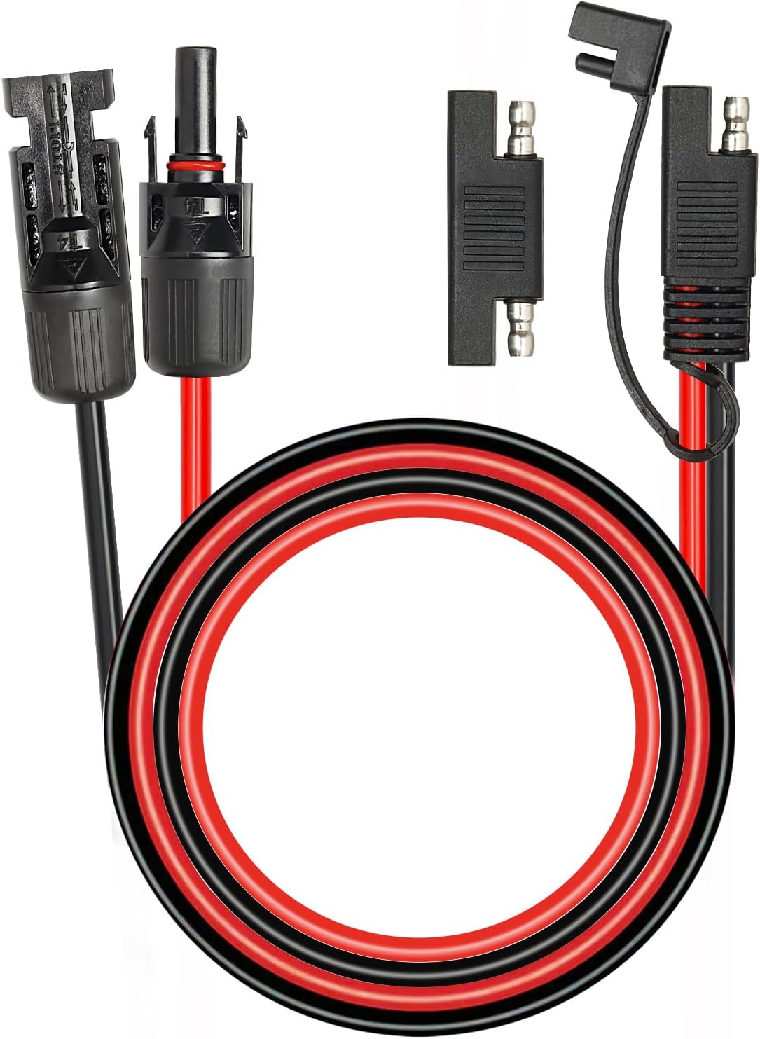 15FT 10AWG Solar Panel to SAE Adapter Cable for RV Use