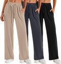 Neer Women's Baggy Sweatpants 3 Pack - Cozy Wide Leg Lounge Pants