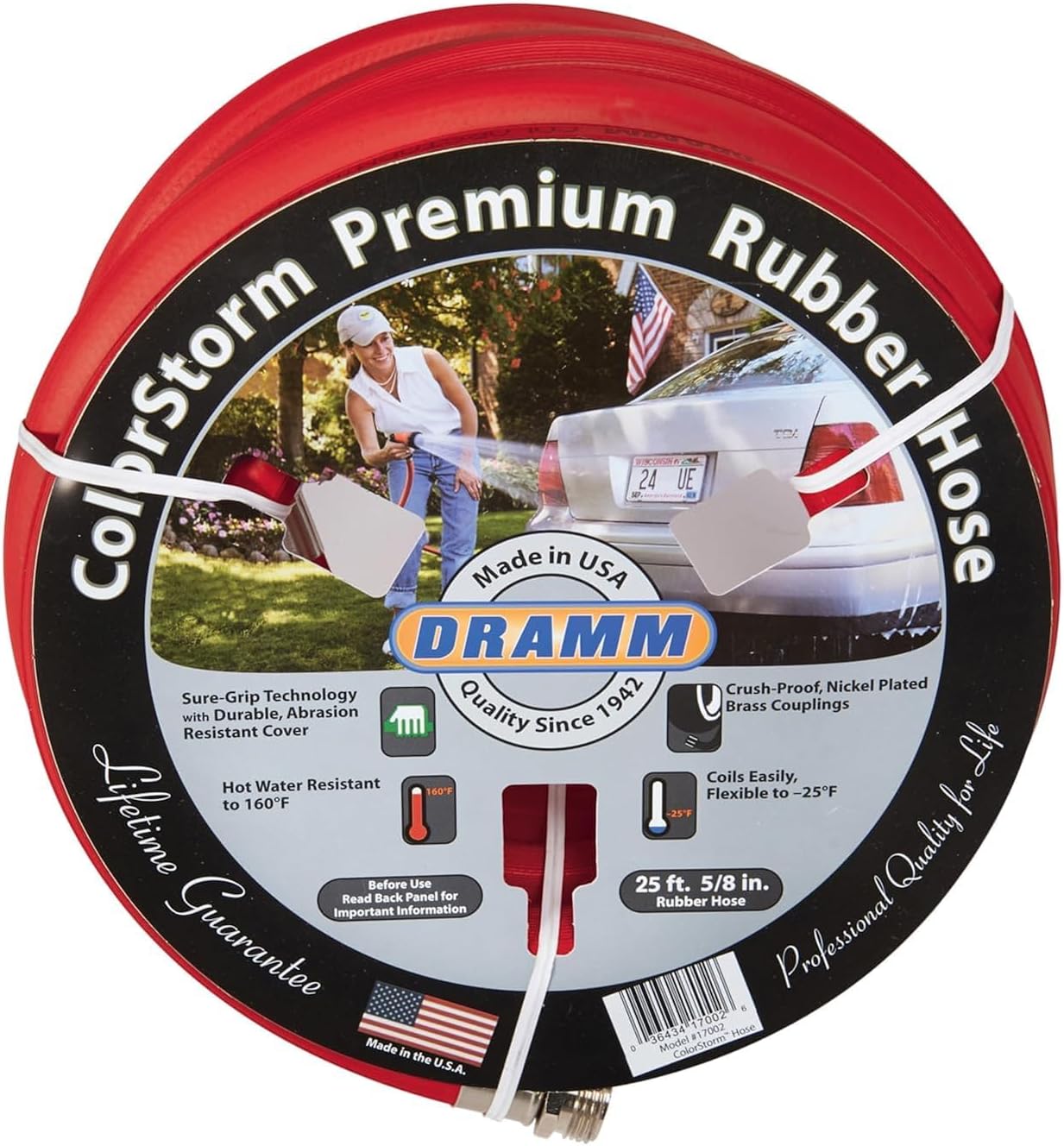 Dramm ColorStorm Premium Rubber Garden Hose for All-Weather Use