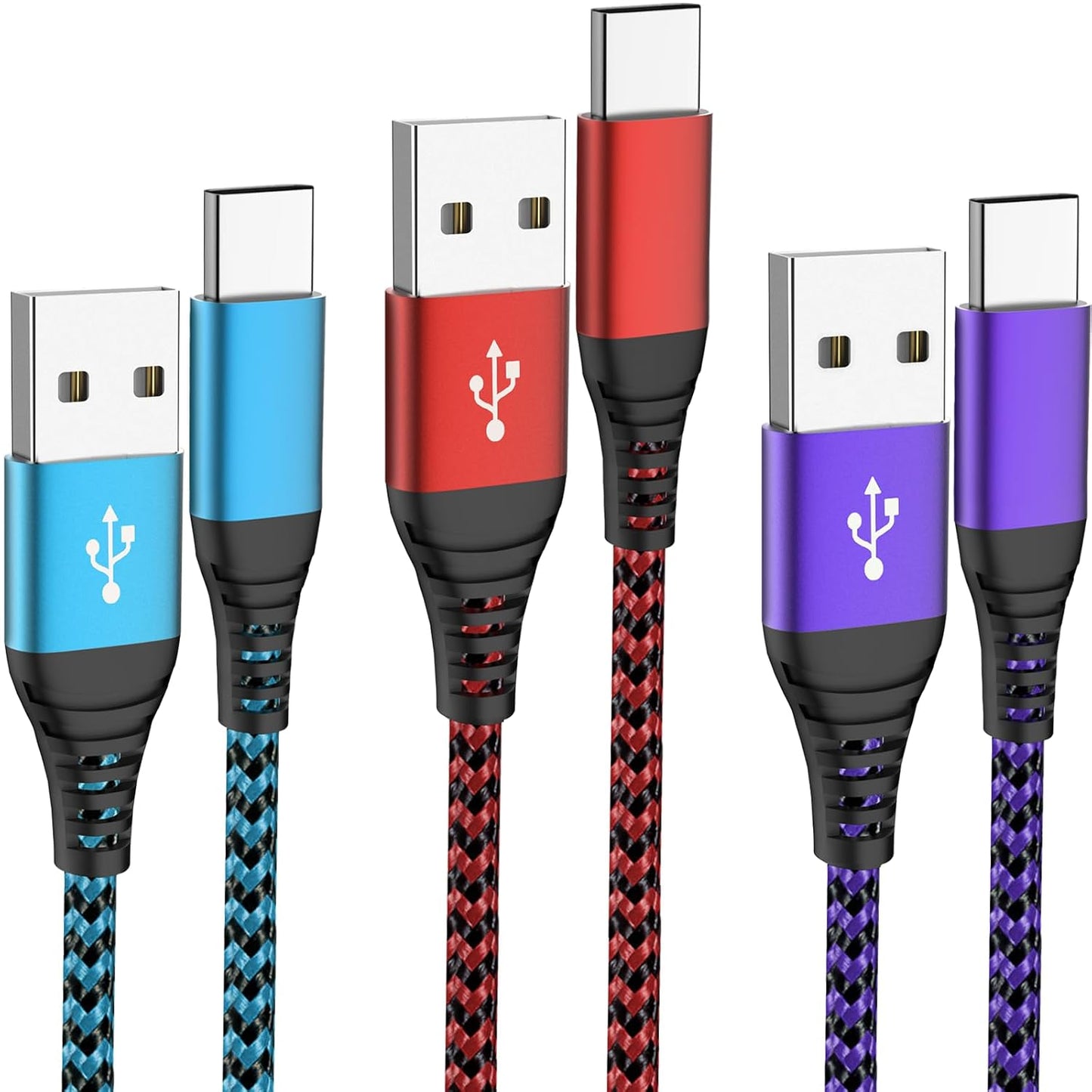 Fast Charge Your Devices Anywhere with SPEATE 6ft USB C Cable Trio