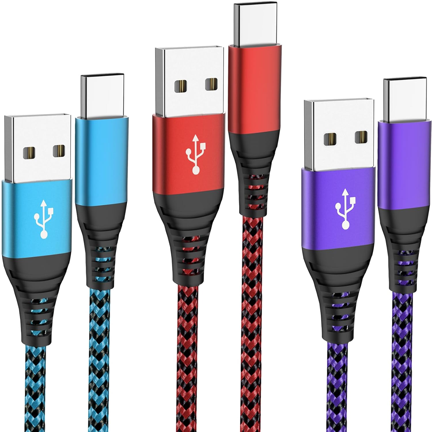 Fast Charge Your Devices Anywhere with SPEATE 6ft USB C Cable Trio