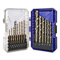 Cobalt Drill Bit Set 21Pc M42 HSS Jobber Length - Durable Metal