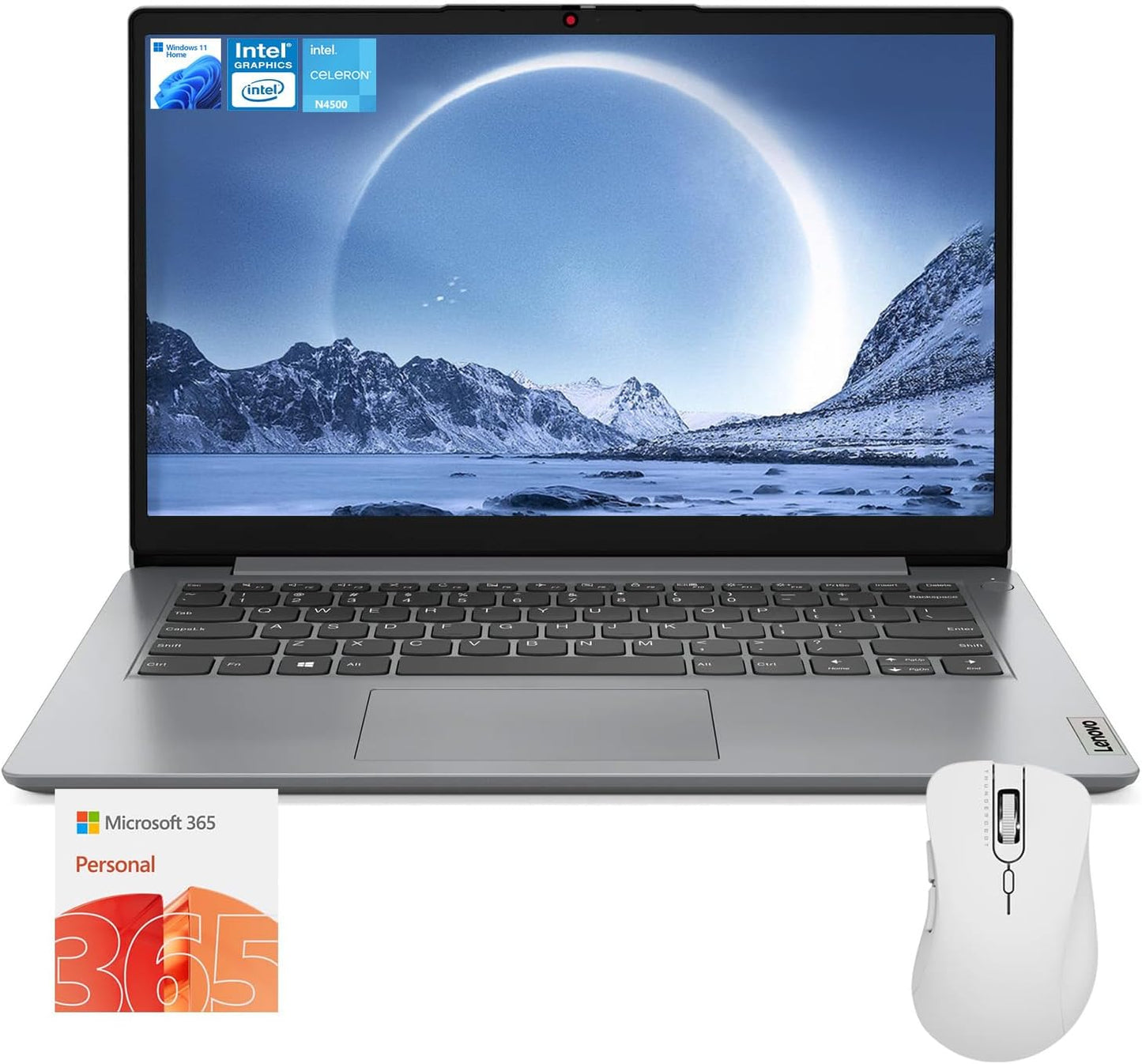 Lenovo IdeaPad 1 Everyday Laptop with 14in HD Display and More