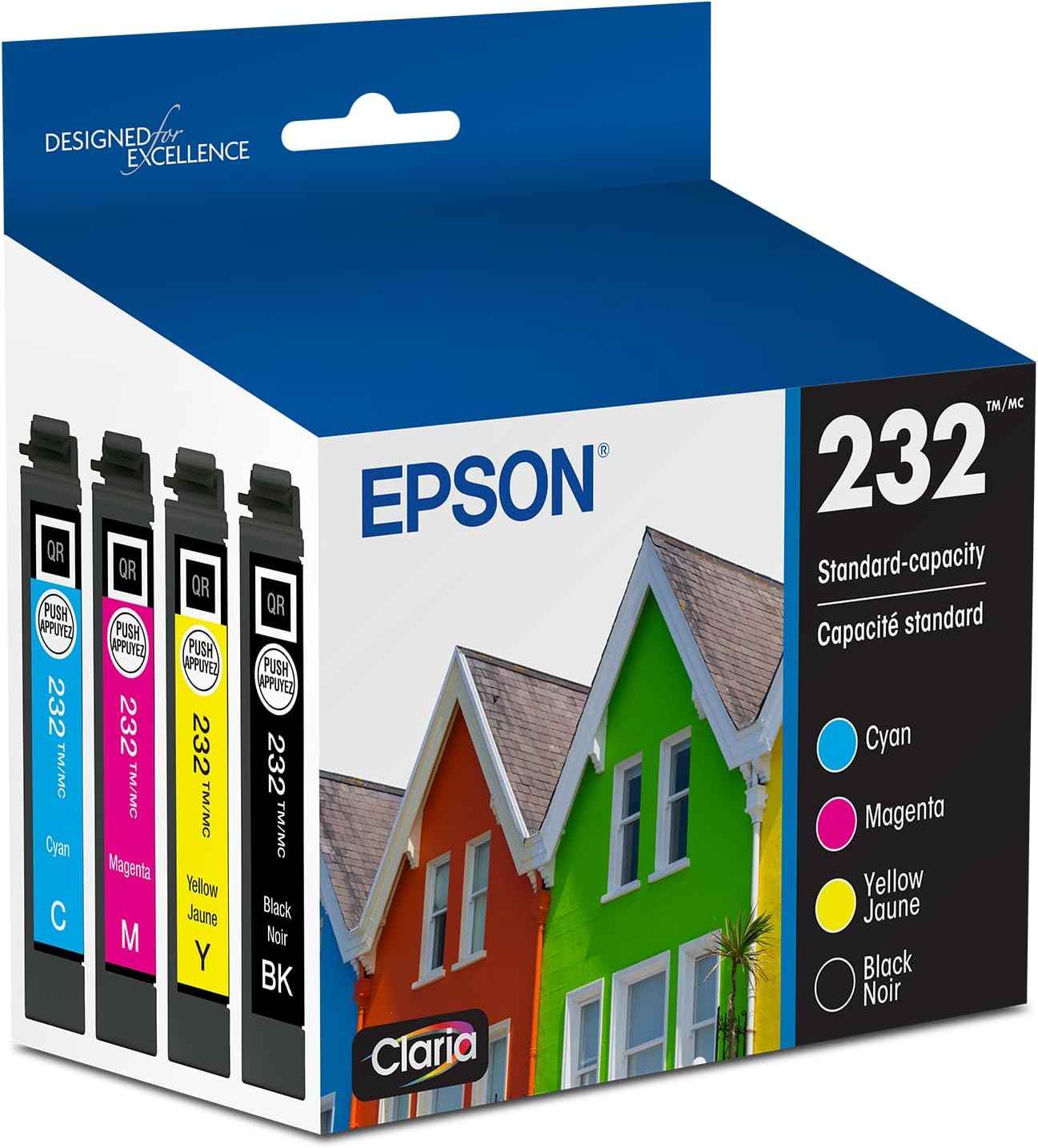 EPSON 232 Claria Ink Combo Pack - Vibrant Colors & Crisp Text