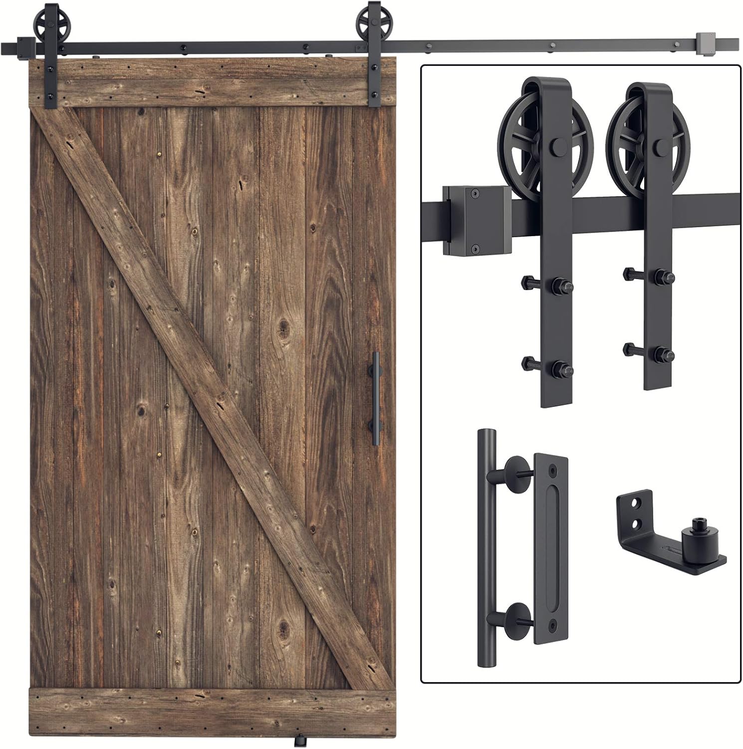 SMARTSTANDARD 8FT Heavy Duty Sliding Barn Door Hardware Kit Review