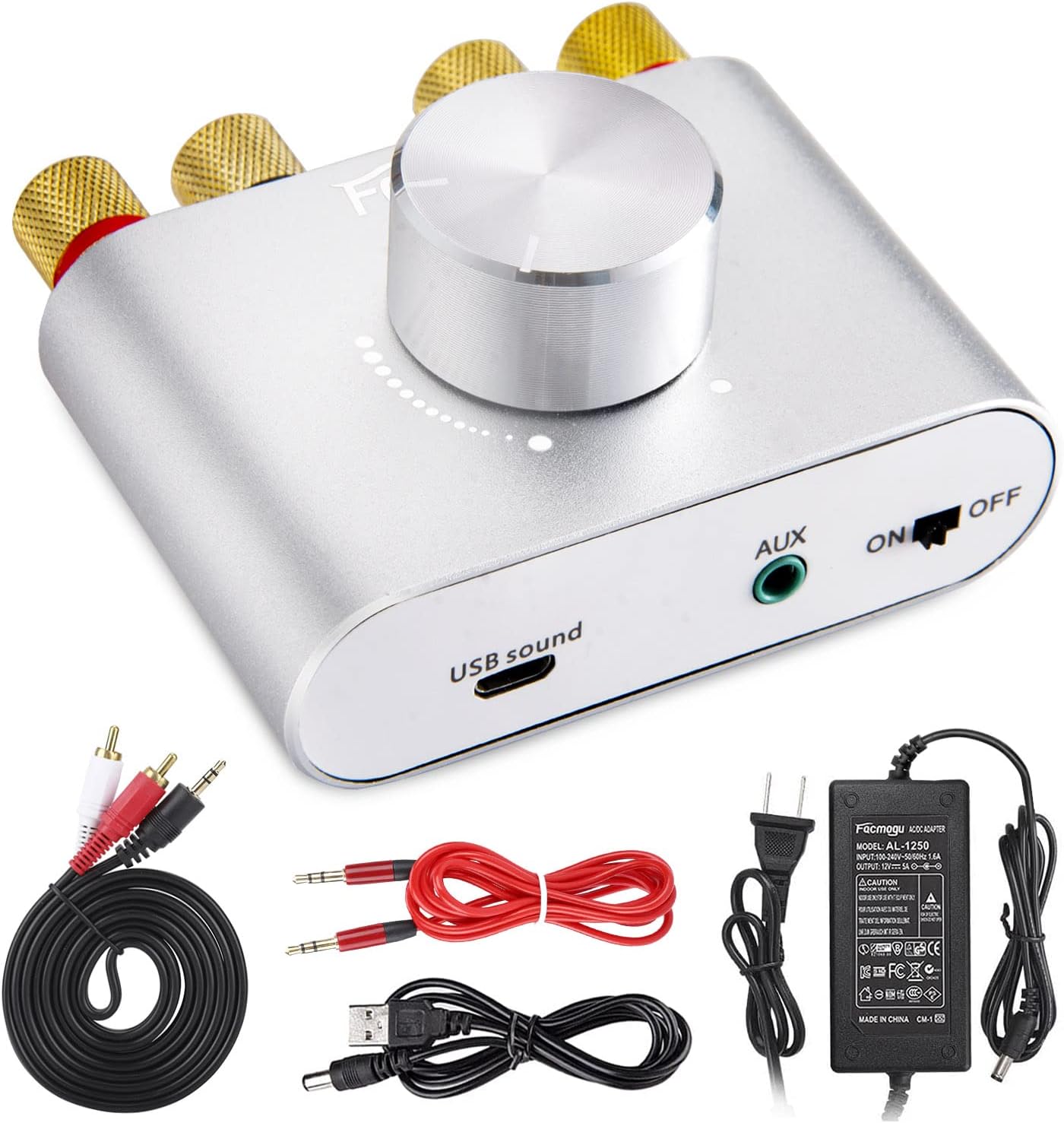 Hi-Fi Stereo Sound Mini Amplifier by Facmogu