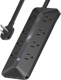 Anker Flat Plug Power Strip 12-in-1 USB C Power Strip - Slim Desk