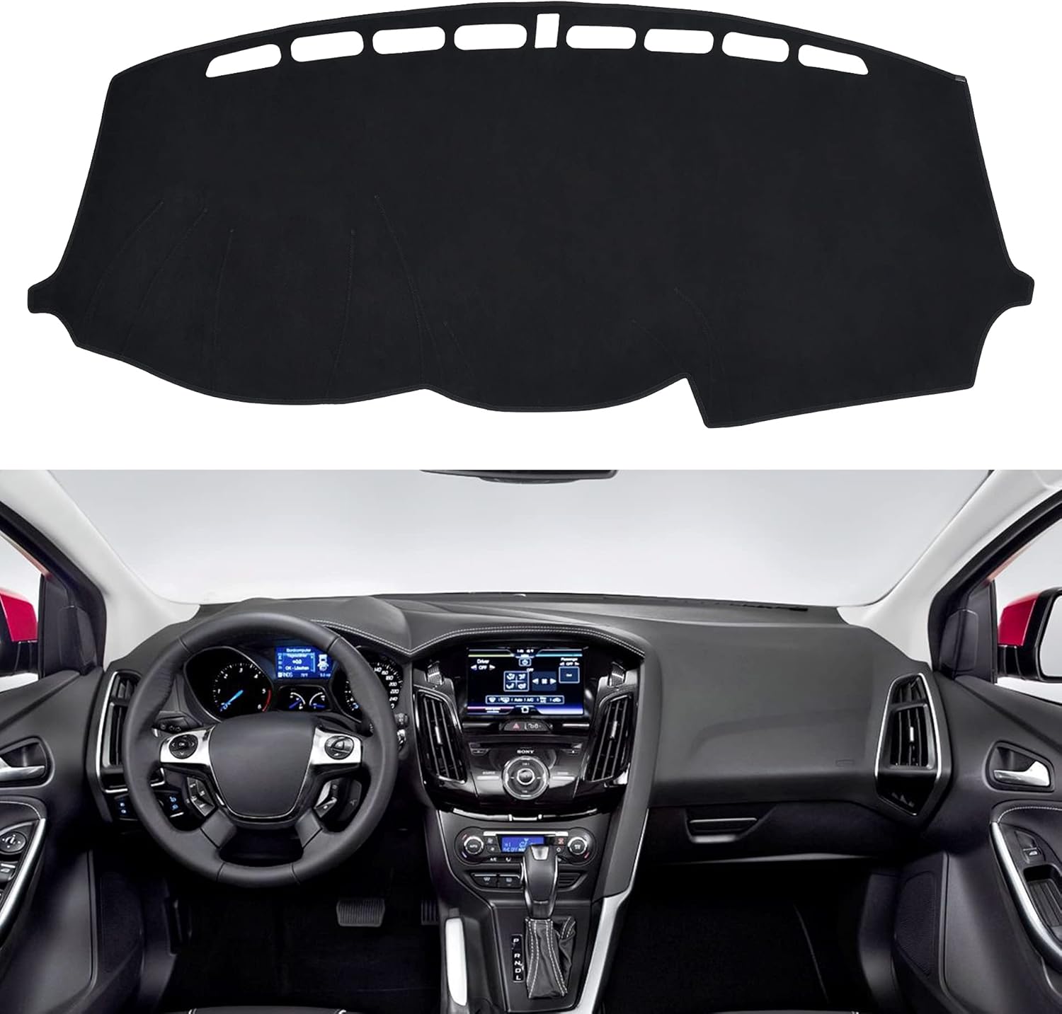 SPEEDWOW Dashboard Cover Mat for Focus 2012-2018 - Premium Fit