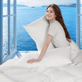 Luxury Canadian White Goose Down Pillow Queen Size - Soft Support