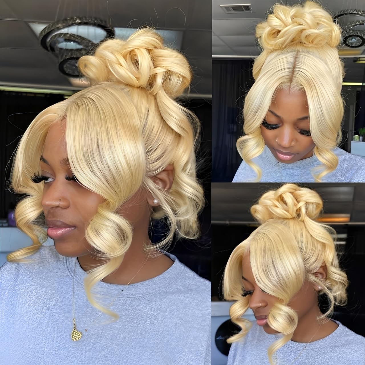 Hidden Strap Body Wave 360 Lace Front Wig Human Hair 24Inch
