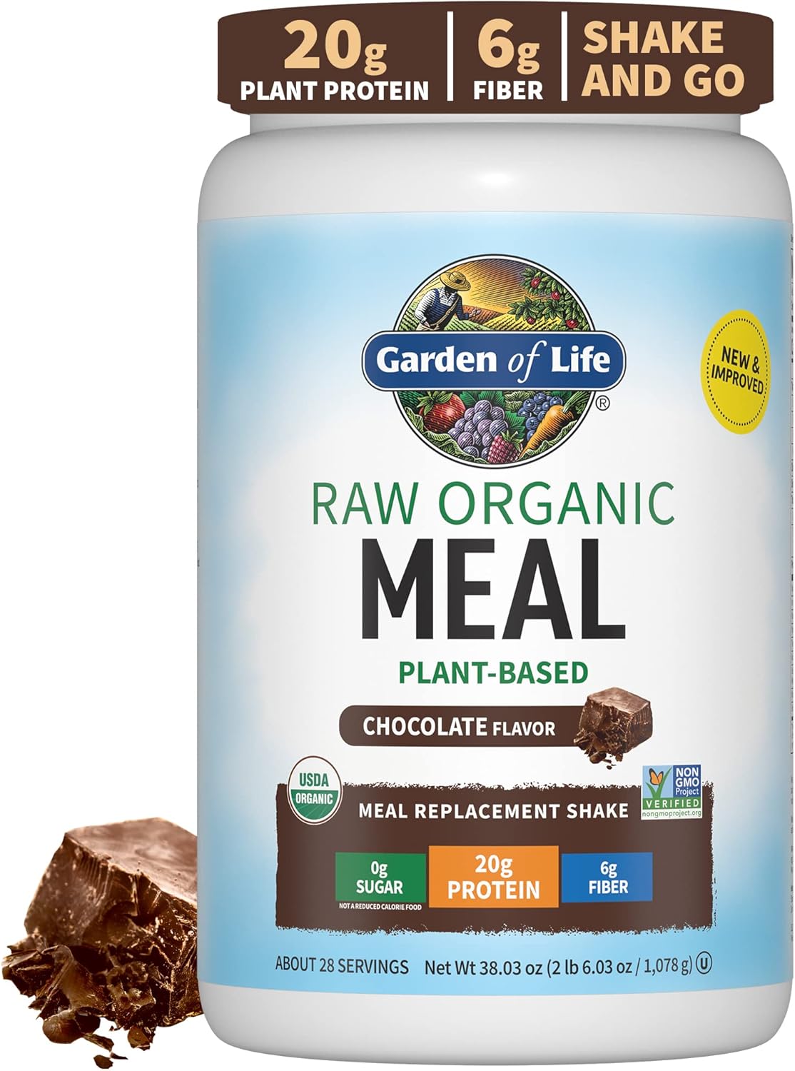 Garden of Life Meal Replacement Shakes: Delicious Chocolate Protein