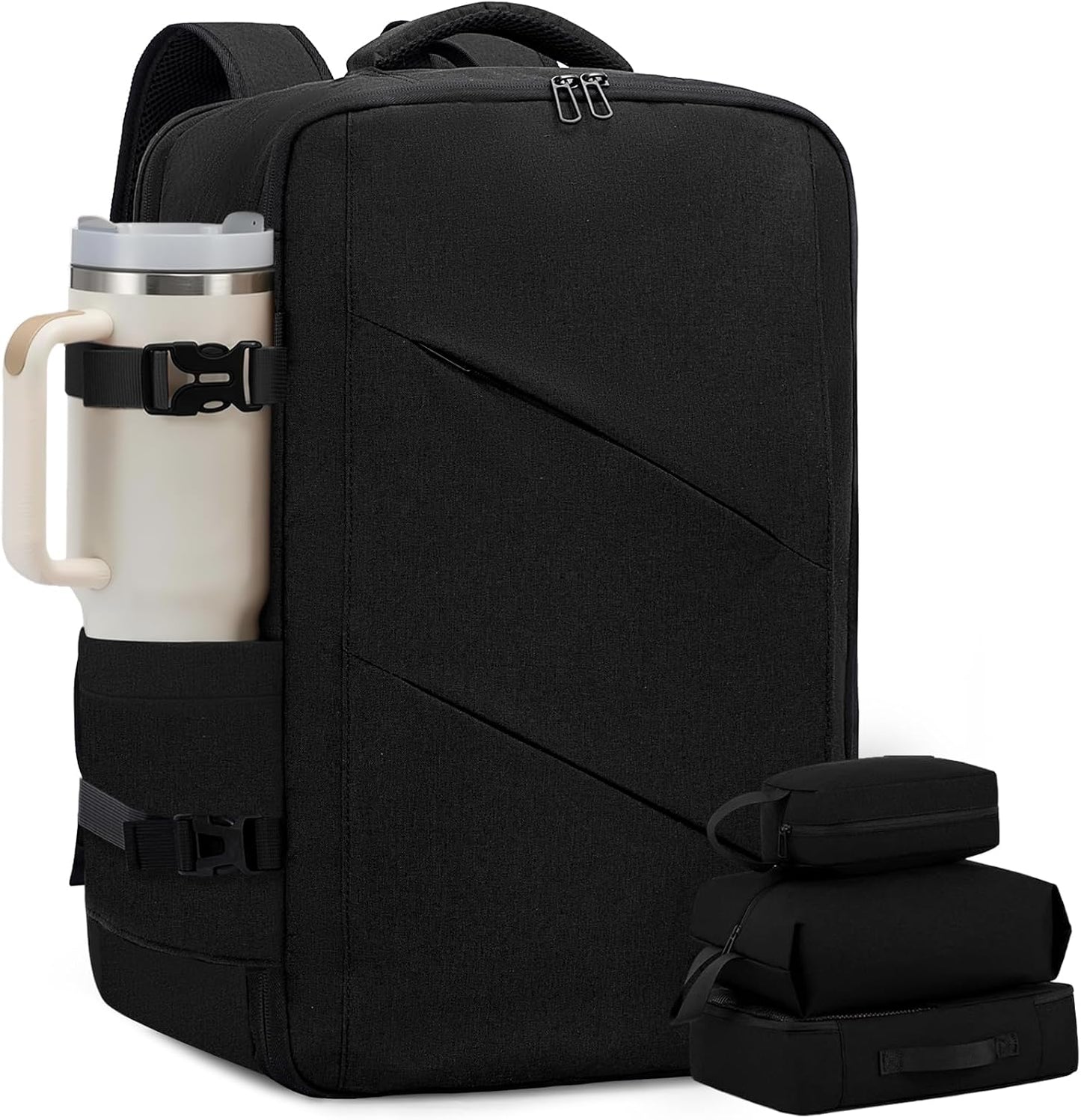 LOVEVOOK Carry on Travel Backpack with USB Port & Packing Cubes