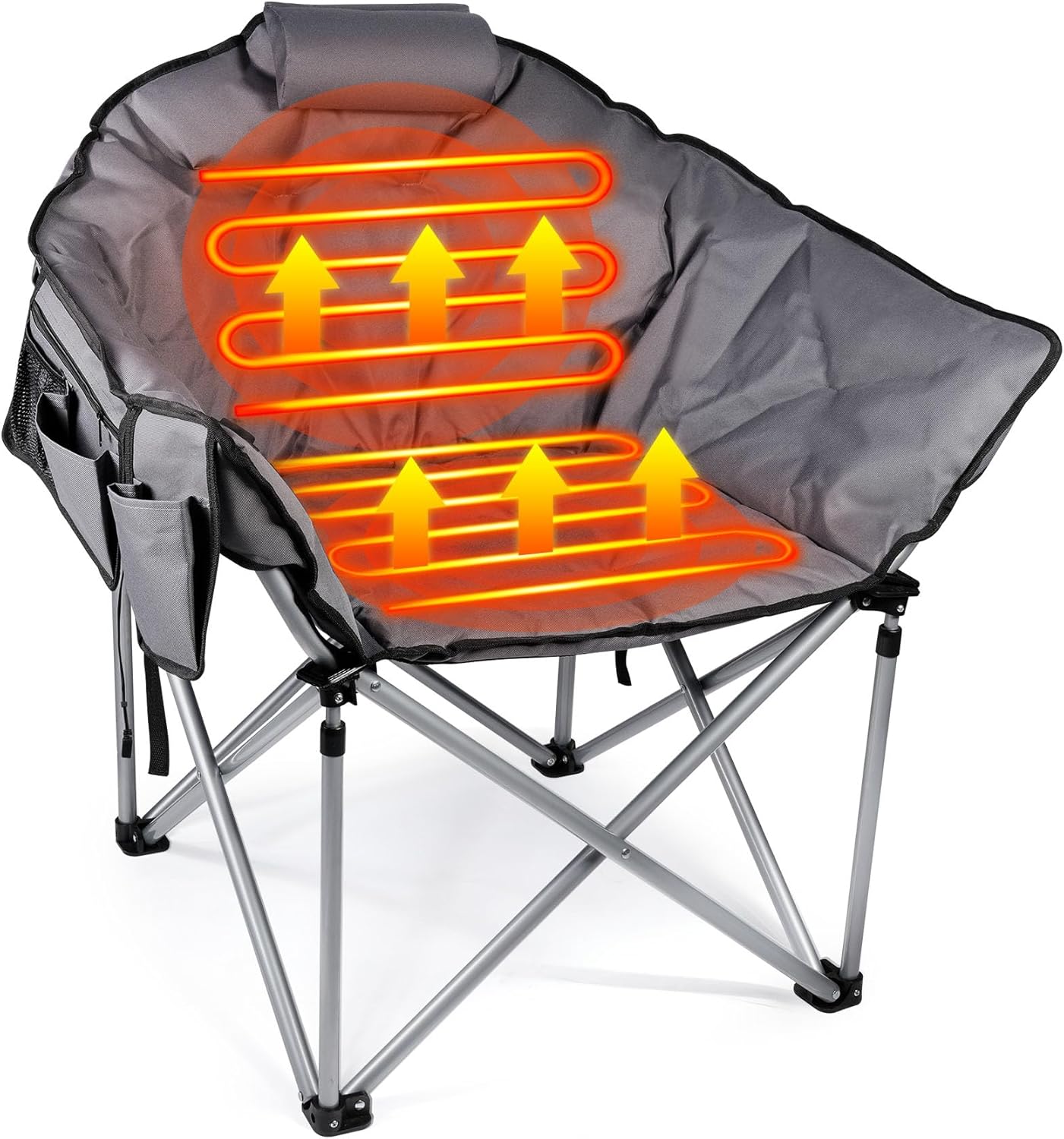 Suteck Oversized Heated Camping Chair for Ultimate Comfort