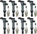 Ignition Coil Pack UF270 and Iridium Spark Plug 4503 Set of 8 - 4.7L