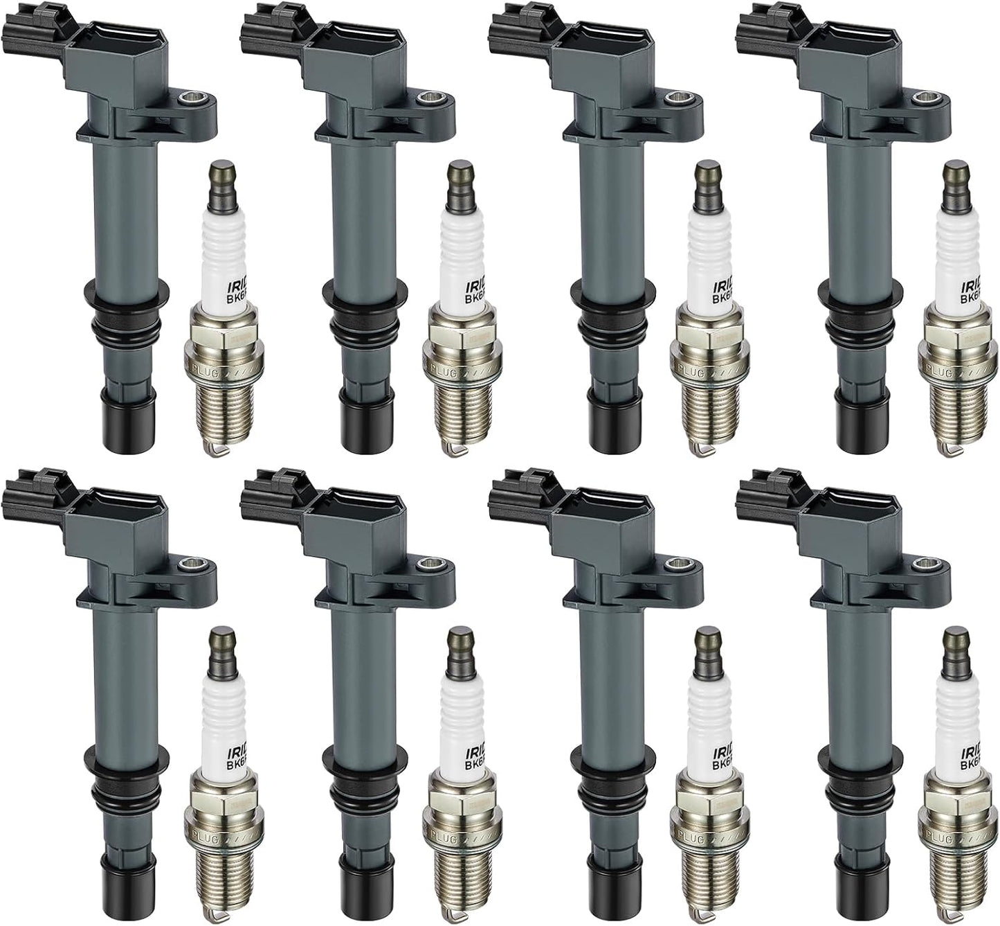 BDFHYK Ignition Coil Pack UF270 and Spark Plug 4503 for Dodge