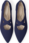 Women's Flats Shoes Pointed Toe Knit Washable Comfortable Dressy