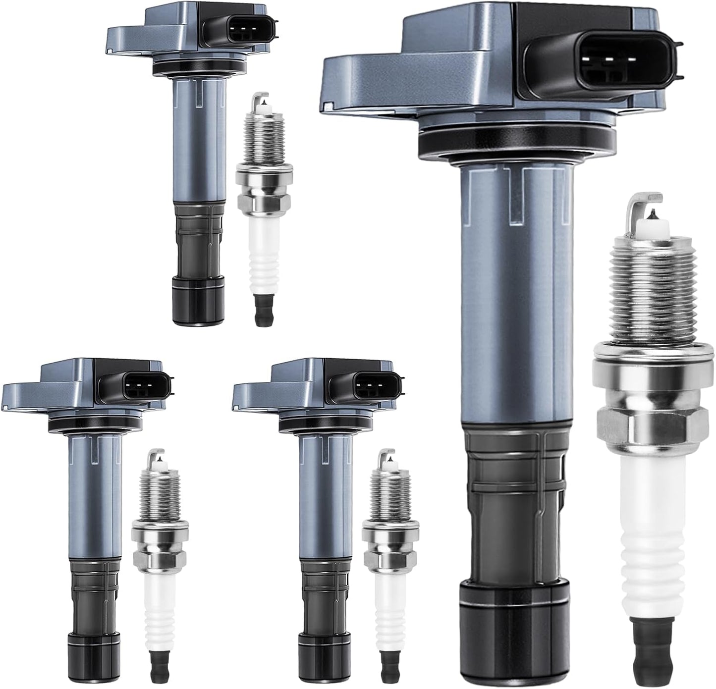 Ignition Coils Pack UF400 with Iridium Spark Plugs for Honda