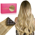 Clip In Hair Extensions 22 in 120g Remy Balayage - Natural Volume
