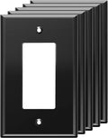 LIDER Reflective Acrylic Decorator Wall Plate - Mirrored 1-Gang 5 Pack
