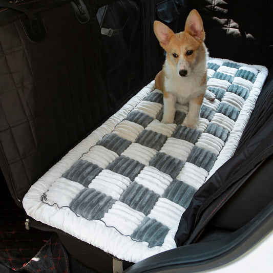 Large Dog Bed for Car Travel, Washable Non-Slip Mat 24.8x54 in