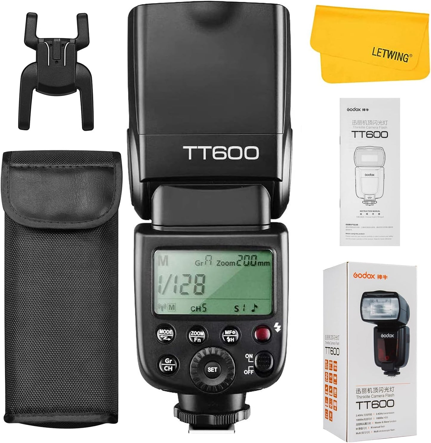 Godox TT600 Wireless Flash Speedlite for Canon Nikon and More