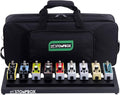20in Big Stompbox Pedal Board and Case Kit - Portable Sturdy Rack