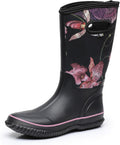 WTW Mid Calf Rain Boots for Women - Waterproof Comfort