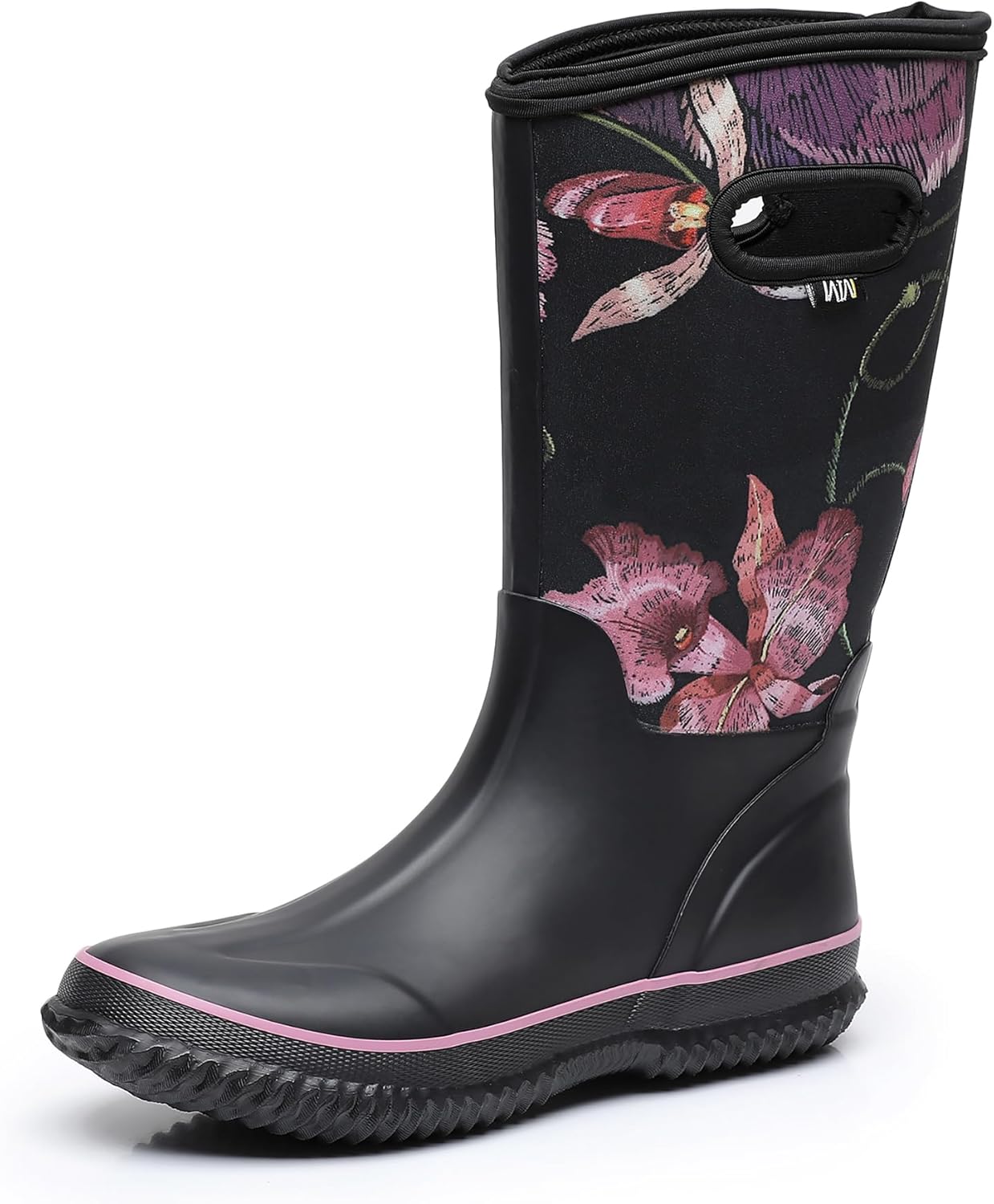 WTW Mid Calf Rain Boots for Women - Waterproof Insulated Comfort