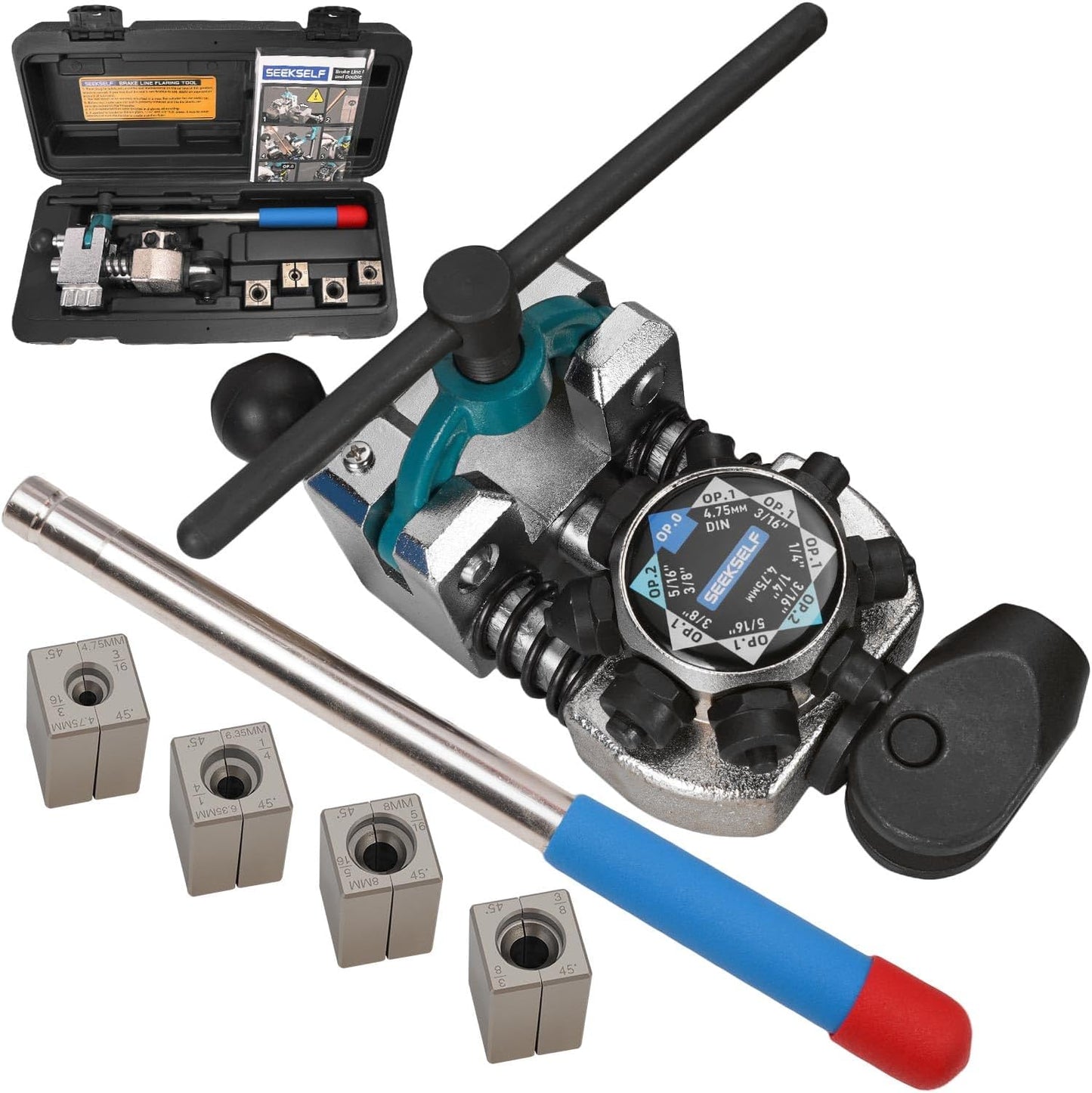 Professional Brake Line Flaring Tool Kit for 45 Degree Flares