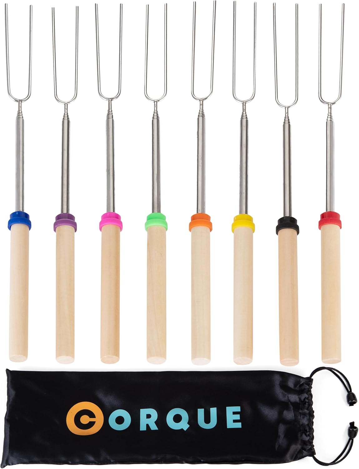 Extendable CORQUE Roasting Sticks Set - Campfire Essential