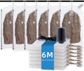Hanging Vacuum Storage Bags with Electric Pump - Space Saving Closet