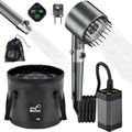 Portable Shower for Camping with LED Display - Rechargeable 6000mAh