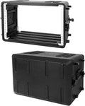 6U Rack Case Shallow 17ft Depth 19ft Rackmount Flight Case - Tough