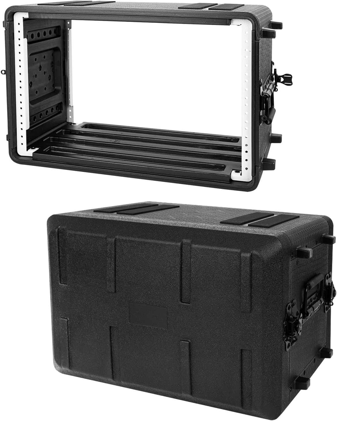 6U Rack Case Shallow 17in Depth for Safe Audio Equipment Storage