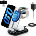 Fast Charge Magnet 3-in-1 Stand for iPhone & AirPods (Black)