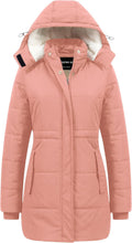CREATMO US Women's Sherpa Winter Coat - Warm Mid-Thigh Parka