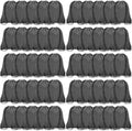 50Pcs Grey Drawstring Backpack Bulk Cinch Bag - Foldable Polyester