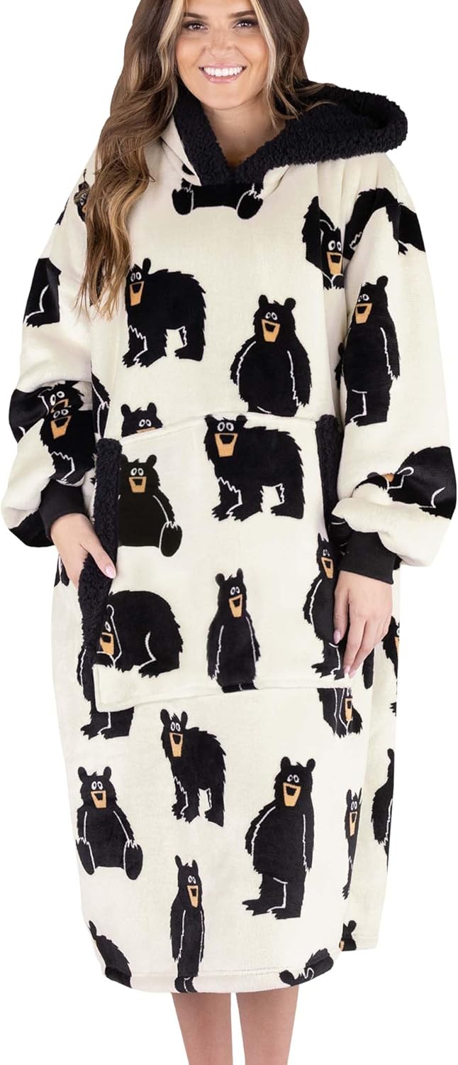 Cozy Oversized Hoodie Blanket by Lazy One