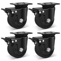 W B D WEIBIDA 4-in Heavy Duty Plate Swivel Caster Wheels - 7000lb