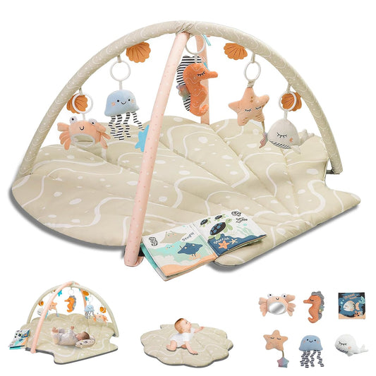 Shell Tummy Time Mat with Toy Set - Baby Essential